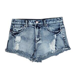 🚨080 Forever 21 High Waist Distressed Jean Shorts